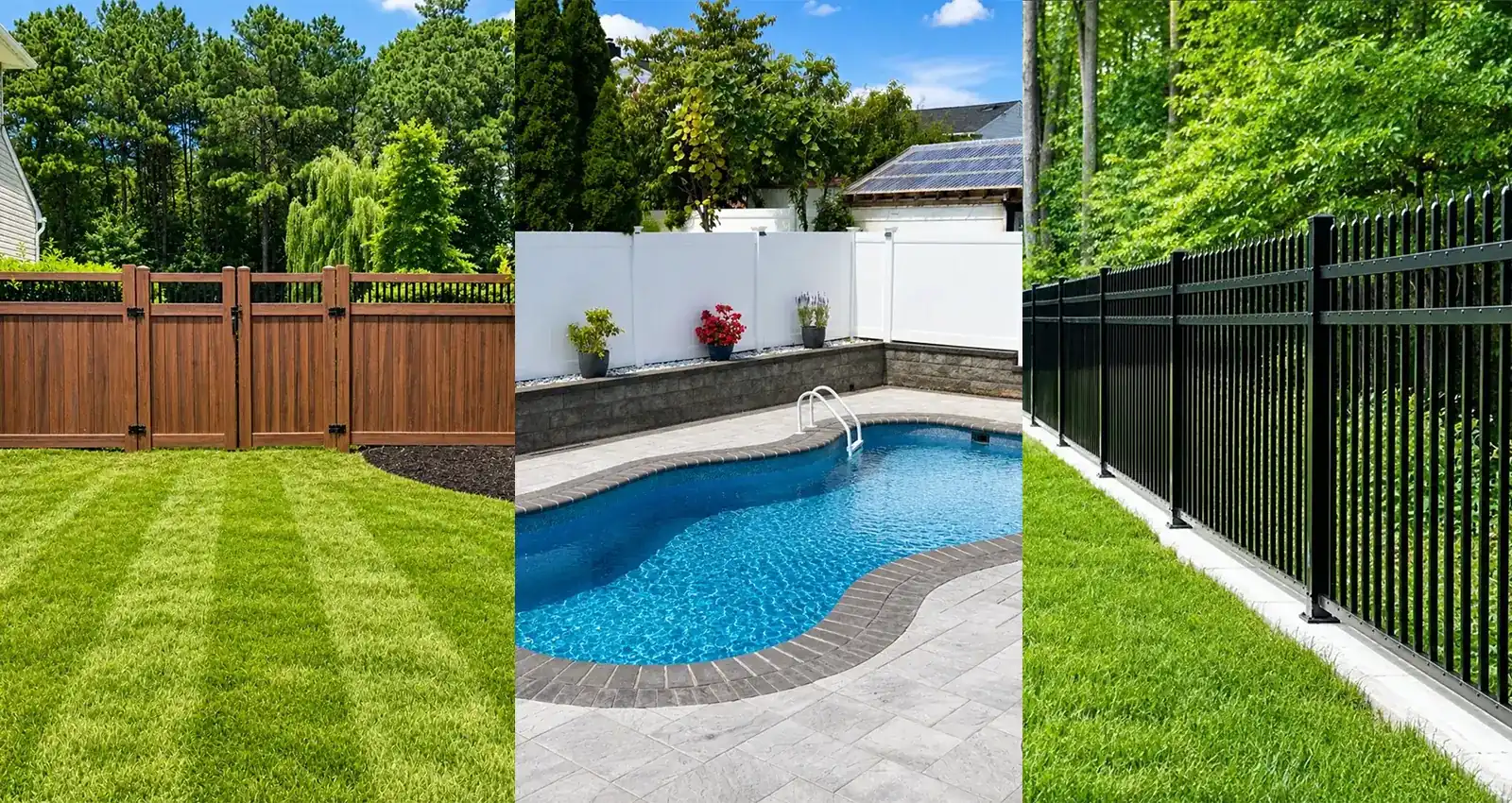 Wood, vinyl, and aluminum fence installations across New Jersey