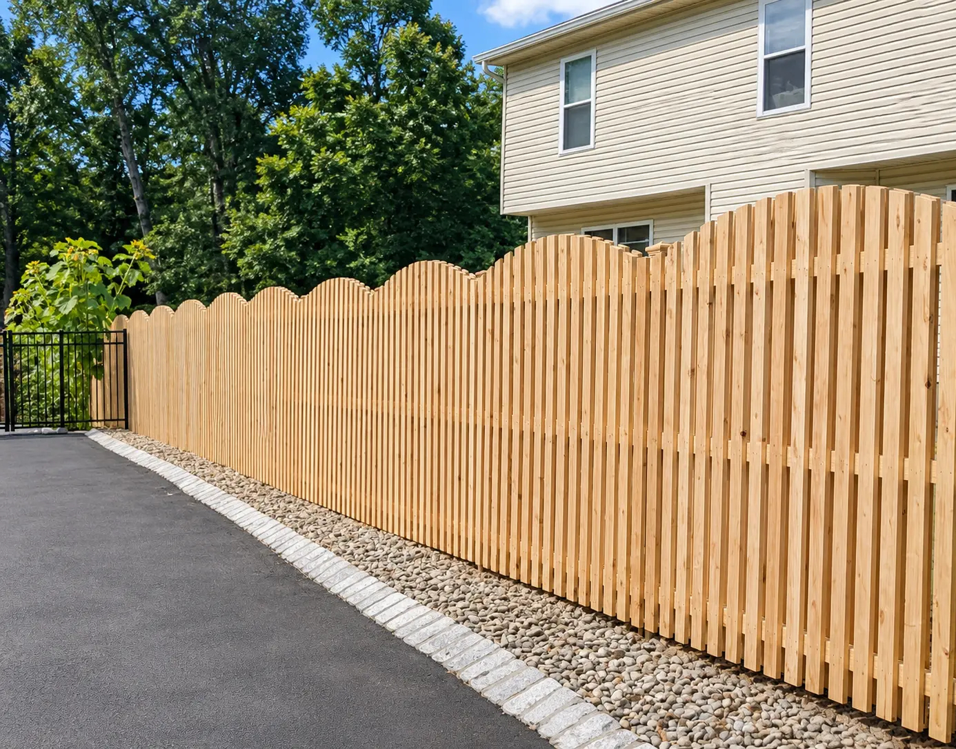 Wood Fencing installed by Fred's Fence